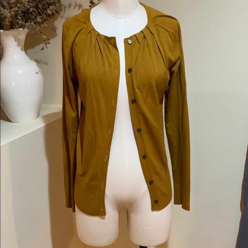 Loft pleat detail cardigan